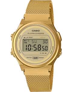 Reloj Unisex Dorado- Casio A171WEMG-9AEF