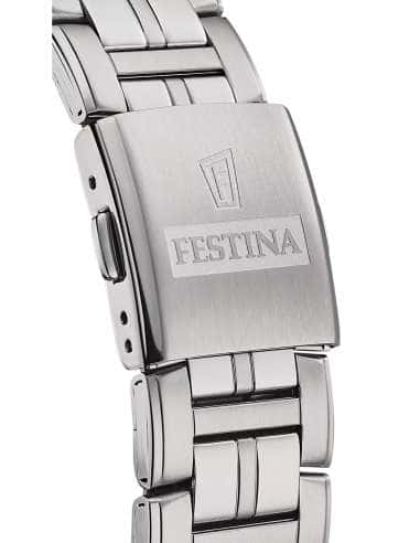 Reloj para Niño Deportivo con Correa de Acero y Esfera Blanca - Festina F20445/1