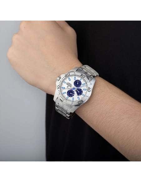 Reloj para Niño Deportivo con Correa de Acero y Esfera Blanca - Festina F20445/1
