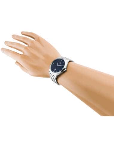Reloj para Hombre Clásico Acero con Esfera Azul...