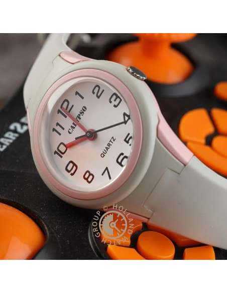 Reloj para Niña Correa Blanca con Esfera Rosa y Números Negros - Calypso K5834/1