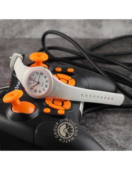 Reloj para Niña Correa Blanca con Esfera Rosa y Números Negros - Calypso K5834/1