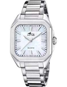 Reloj para Mujer de Acero Inoxidable con Esfera Nácar Rectangular - Lotus 18967/2