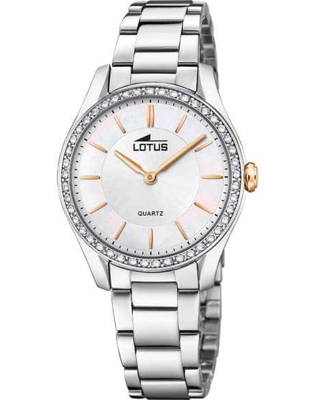 Reloj para Mujer de Acero con Cristales y Esfera Madreperla - Lotus 18796/4