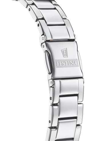 Reloj para Mujer de Acero  con Esfera Rosada y Detalles de Cristales - Festina F20582/2