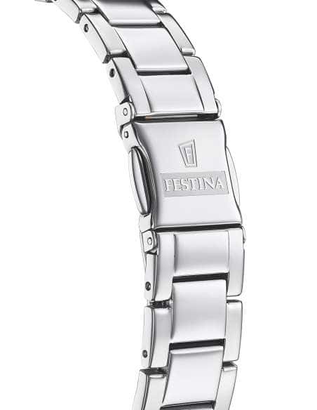 Reloj para Mujer de Acero  con Esfera Rosada y Detalles de Cristales - Festina F20582/2