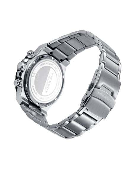 Reloj para Hombre Chronograph con Esfera Negra y Brazalete de Acero