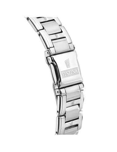 Reloj para Mujer Cronógrafo en Acero con Esfera Negra y Cristales - Festina F20401/4