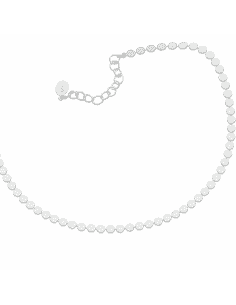Tobillera para Mujer  Plata de Primera Ley Diseño Discos - Plata 925
