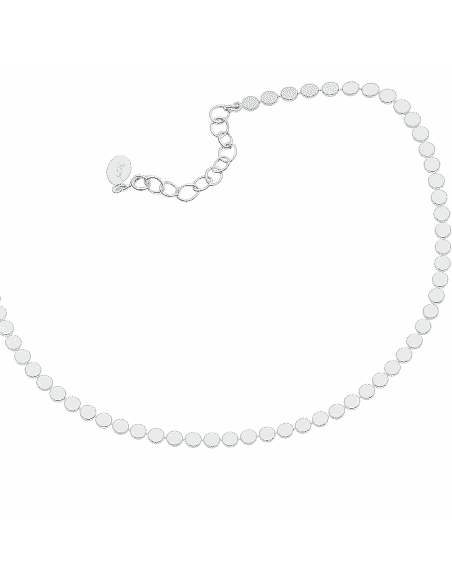 Tobillera para Mujer  Plata de Primera Ley Diseño Discos - Plata 925