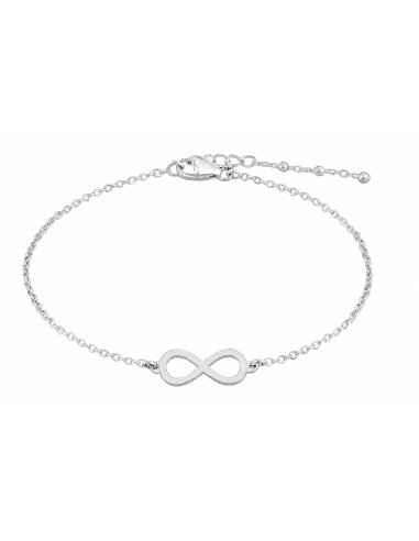 Tobillera para Mujer de plata de primera ley con infinito - Plata 925