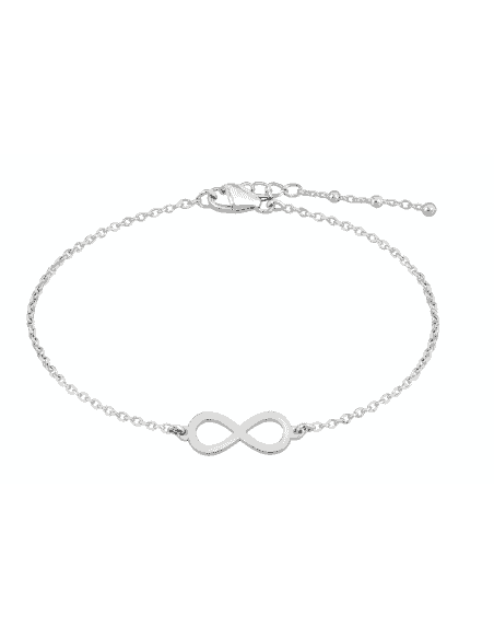 Tobillera para Mujer de plata de primera ley con infinito - Plata 925