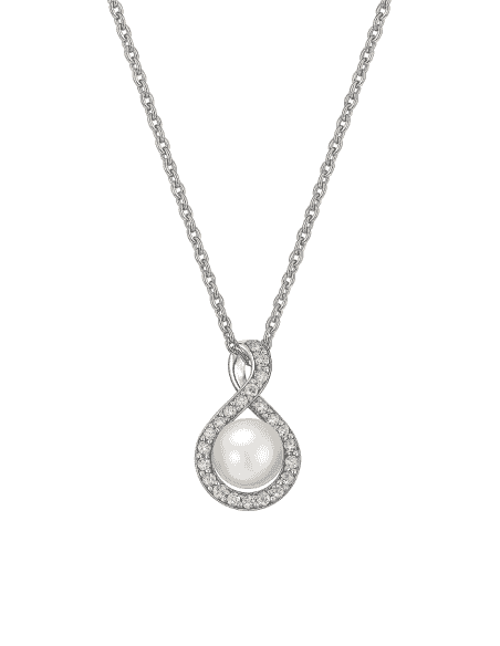 Collar para Mujer Plata de Ley con Perla y Circonitas - Viceroy 1023C000-38