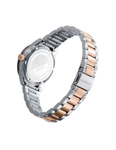 Reloj para Mujer Ceramic y Acero Bicolor con Bisel Marrón y Calendario - Viceroy 401246-17