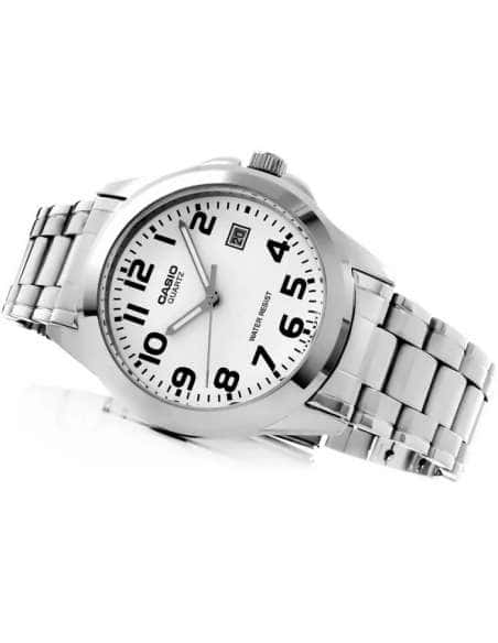 Reloj para Hombre Casio Acero Clásico con Esfera Blanca y Números Negros - Casio MTP-1259PD-7BEG