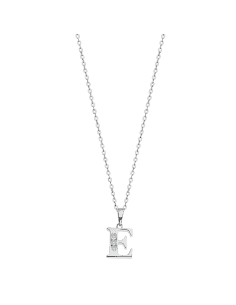 Collar para Mujer de plata de ley con la letra E - Lotus LP3054-1/E