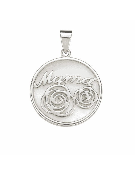 Colgante para Mujer “Mamá” en Plata de Ley  y Nácar - Plata 925