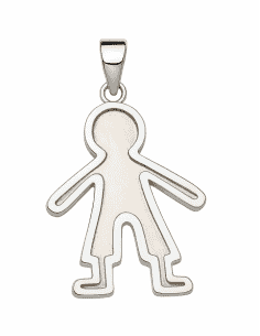 Colgante para Mujer con forma de Niño en Plata de Ley - Plata 925