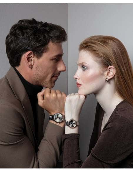 Reloj para Mujer Sapphire de Acero con Esfera Marrón y Detalle Vista de Mecanismo- Viceroy 401252-95