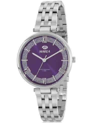 Reloj para Mujer de Acero con Esfera Morada y Detalles Brillantes - Marea B54268/3 - Marea B54268/3
