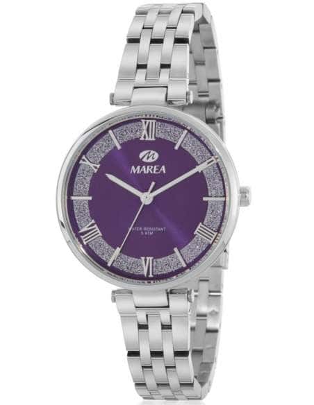 Reloj para Mujer de Acero con Esfera Morada y Detalles Brillantes - Marea B54268/3 - Marea B54268/3