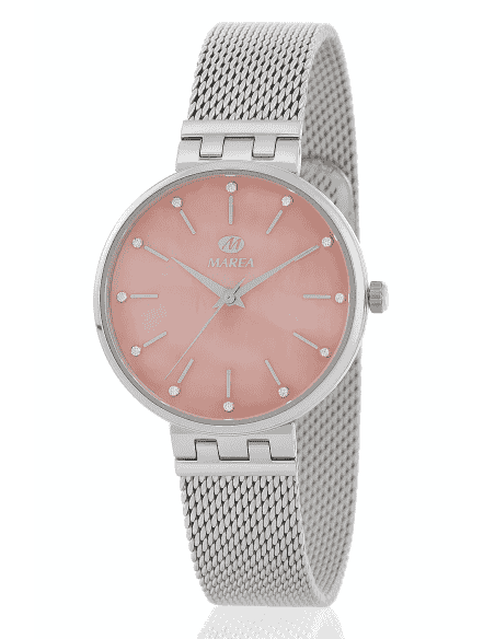 Reloj para Mujer de Acero con Malla y Esfera Rosa Nácar - Marea B54270/2