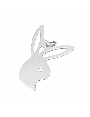 Colgante para Mujer de plata con Forma de cabeza de conejo - Plata 925