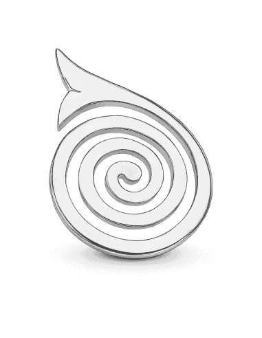 Colgante para Mujer de Plata en Forma de Espiral - Plata 925
