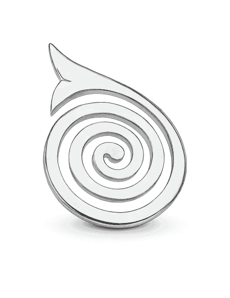 Colgante para Mujer de Plata en Forma de Espiral - Plata 925