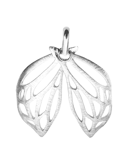 Colgante para Mujer de plata Alas de Ángel abatibles - Plata 925