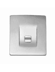 Colgante para Mujer de plata con forma rectangular mate y brillo - Plata 925