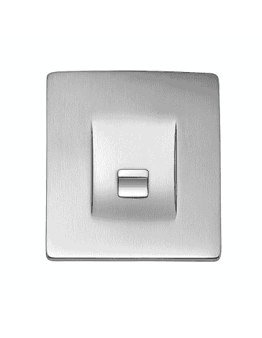 Colgante para Mujer de plata con forma rectangular mate y brillo - Plata 925