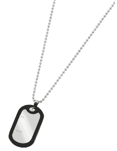 Collar para Hombre de Acero Chapa Militar - Marea D00107/34