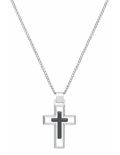 Collar para Hombre con Cruz de Acero Bicolor - Viceroy 75321C01000