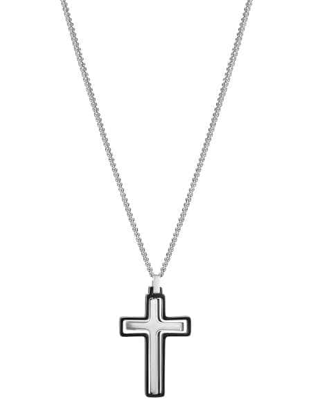 Collar Para Hombre de Acero con cruz - Viceroy 75330C01000