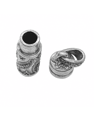 Colgante Unisex de plata envejecida Guarda...