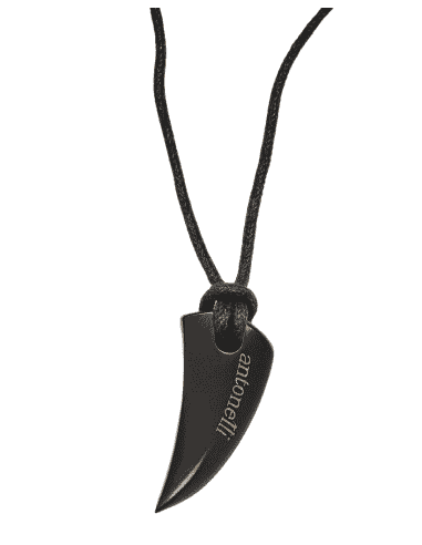 Collar para Hombre con colgante cuerno negro