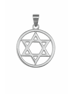 Colgante Unisex de plata Estrella de David - Plata 925
