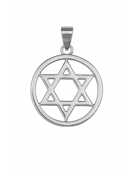 Colgante Unisex de plata Estrella de David - Plata 925
