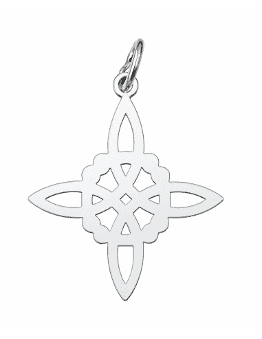 Colgante para Mujer de plata Nudo de Bruja - Plata 925