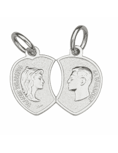 Colgante Corazón de Plata para Compartir – Siempre Juntos - Plata 925