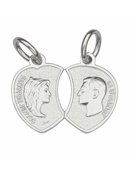 Colgante Corazón de Plata para Compartir – Siempre Juntos - Plata 925