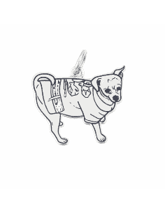 Colgante para mujer de Plata Perro Chihuahua - Plata 925