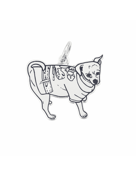 Colgante para mujer de Plata Perro Chihuahua - Plata 925
