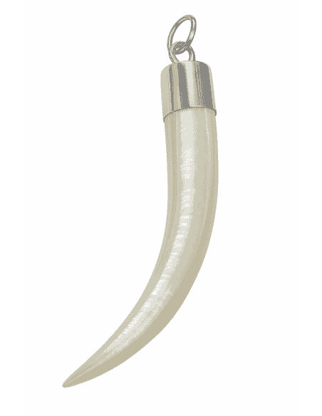 Colgante para mujer de plata con forma de Cuerno - Plata 925