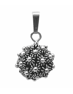 Colgante para Mujer de plata envejecida Llamador de Angel - Plata 925