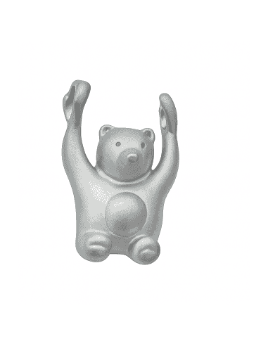 Colgante para mujer de plata con forma de Oso - Plata 925