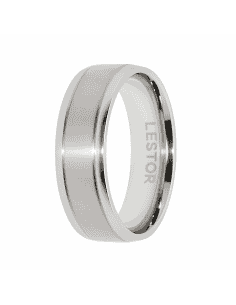 Anillo para Hombre de Acero - Lestor R10110/SSO27