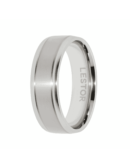 Anillo para Hombre de Acero - Lestor R10110/SSO27