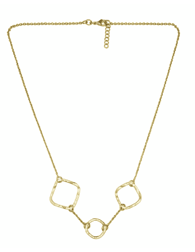 Collar para Mujer chapado en oro con un círculo...